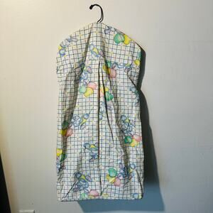 Vintage 80s Hanging Diaper Stacker Bunny w/ Balloons Gender Neutral Nursery
